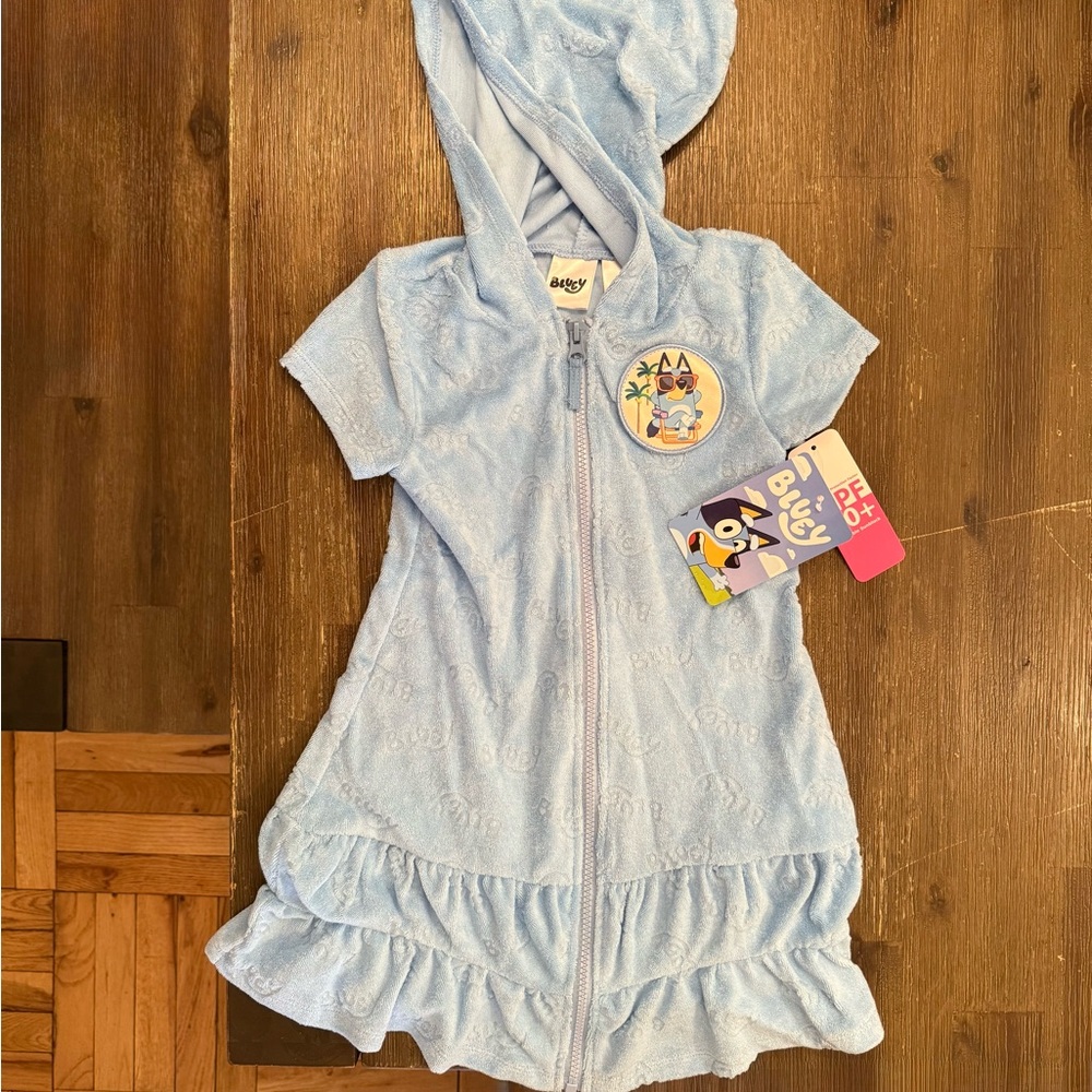 Bluey Kids' Hooded Zip-Up Dress